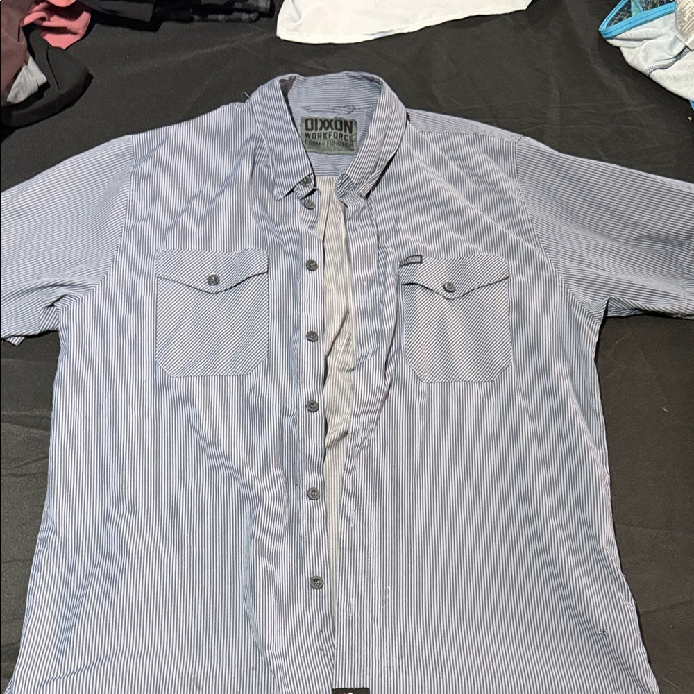 DIXXON Men's Pinstripe Button Down Shirt